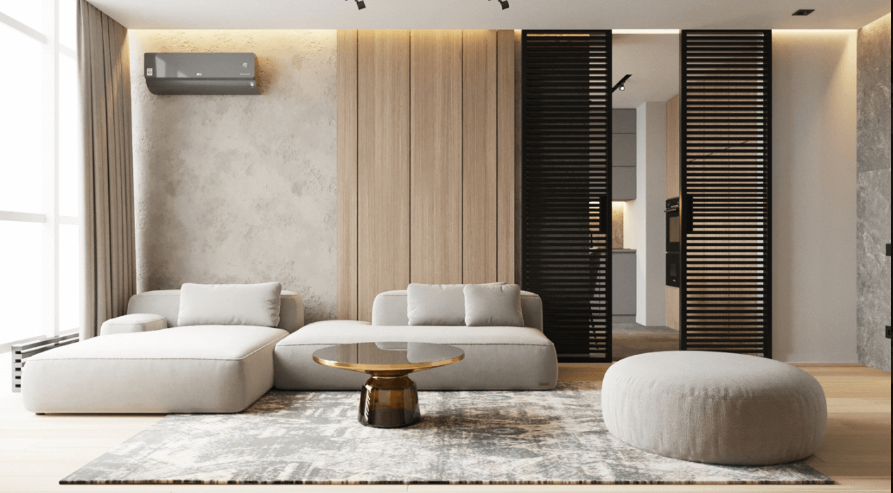 Natural light and unadorned windows